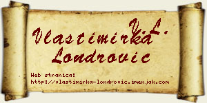 Vlastimirka Londrović vizit kartica